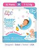 Fabie Baby Premium Leak Proof Diapers Medium Size 12 Hours Absorption Anti Rash diapers & Tested In USA (32Pcs)