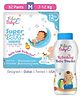 Fabie Baby Medium Diaper (32Pcs) with Baby Powder (50g) Combo - Pack of 2
