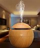 YAMAMA Portable Compact USB Air Humidifier Wood Grain Cool Mist Spherical Humidifier With 130 ml Water Tank Quiet Operation 7 Color LED Light Options For Multiple Room Types Large Capacity For Bedroom And Home Decor  (Pack of 1  Color May Vary)