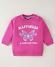 Zero Cotton Knit Full Sleeves Text Printed T-Shirt - Pink