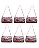 Happile lighting  cars red color combo 6 piece Duffle shoulder bag for school/travelling/sports/Picnic - 9.8 Inches