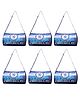 Happile  Six piece Combo Football Theme Duffle Bag Blue Color for Picnic/Lunch/Gym/Travel - 9.8 Inches