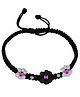 Darshraj Jewels 925 Sterling Silver Ball Thread Bracelet | Anklet with  Beads Flower Design - Black