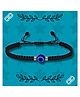Darshraj Jewels 925 Sterling Silver Ball & Evil Eye Anklet | Bracelet Thread Nazariya - Black