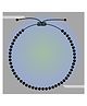 Darshraj Jewels 925 Sterling Silver Circle with Beads Handmade Thread Anklet and Bracelet - Black