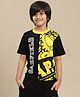 Kidsville Garfield Featuring Half Sleeves Character Printed Tee - Yellow & Black