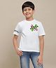 Kidsville Hot Wheels Featuring Half Sleeves Cars Printed Tee - White