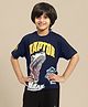 Kidsville Jurassic World Featuring Half Sleeves Raptor Printed Tee - Navy Blue