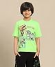 Kidsville Jurassic World Featuring Half Sleeves Dinosaurs Printed Tee - Green