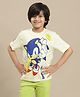 Kidsville Sonic Featuring Half Sleeves Character Printed Tee - Off White