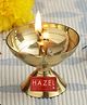 HAZEL Payali Brass Diya Oil Lamp, Small, Golden