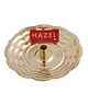 Hazel Dhoop Stand for Puja | Brass Dhoop Batti Holder | Incense Stick Stand with Ash Catcher for Pooja | Dhup Stick Stand (8 x 1.5 cm)