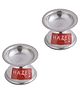 Hazel Fulwati Diya for Puja | Stainless Steel Fulvat Table Diva Deepak for Pooja | Oil Lamp Deep for Home Mandir Office Temple Pandol Pujan (5 x 3.8 cm), Set of 2