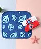Babyhug Marvel Interlock Knit Hand & Face Towels With Avengers Marvel Graphics L 28 x B 28 cm Pack of 3 - Red Blue & White