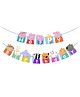 Zyozi Cartoon Theme Happy Birthday Banner Kids Cartoon Themed Party Supplies ... Banner