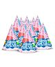 Zyozi Peppa Pig Theme Birthday Party Hats, Birthday Cone Party Hats for Kids Party MultiColor - Pack of 10