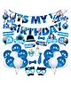Zyozi Boss Baby Theme Half Birthday Decorations Set For Boy White Blue - Pack of 50