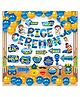 Zyozi Rice Ceremony Decorations Combo Banner, PhotoBooth Props & Balloons Blue Gold - Pack Of 49