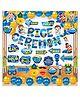 Zyozi Rice Ceremony Decorations Combo Kit - Banner Photo Booth Swirls & Balloons Blue Gold -  Pack Of 55