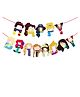 Zyozi Princess Theme Birthday Banner Children's Birthday Party Decoration