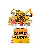 Zyozi Construction Theme Birthday Cake Topper Party Decorations for Kids