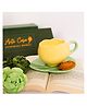 Arte Casa Tulip charm cup saucer-Yellow
