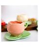 Arte Casa Tulip charm cup saucer-Pink
