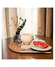 Arte Casa Tulip charm cup saucer-white