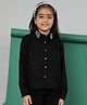Tales & Stories Full Sleeves Pearls & Stones Embellished Shirt - Black