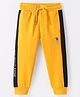 US Polo Assn Cotton Knit Full Length Track Pant with Tape Detailing &  Brand Logo Patch - Orange