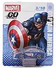 Marvel GO Pull-Back Captain America Rapid Racer Wave 2 Single Car - Blue