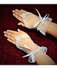 Tipy Tipy Tap Fingerless Netted Gloves - White
