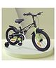 R for Rabbit Tiny Toes Ryder 14T Bicycle for Kids Magnesium Frame Cycle with Training Wheels for 4 to 7 Years Baby Boys & Girls of Upto 40 Kgs Weight Capacity - 90% Installed (Black Green)