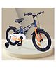 R for Rabbit Tiny Toes Ryder 16T Bicycle for Kids Magnesium Frame Cycle with Training Wheels for 4 to 7 Years Baby Boys & Girls of Upto 40 Kgs Weight Capacity - 90% Installed (Blue Orange)