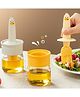 Paper Moon Duck 2-in-1  Oil Dispenser with Silicone Basting Brush -Perfect for Cooking, BBQ, Grilling, Baking, and Air Frying, 1pc - Yellow