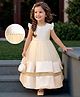 Mark & Mia Woven Sleeveless Party Gown With Pearl Detailing - Cream