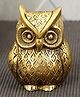 Bamboo Tree Jewels- Vintage Brass Owl Gold & Black