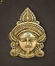 Bamboo Tree Jewels- Kali Mata Brass Wall Hanging Plate Gold & Black