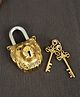 Bamboo Tree Jewels- Handmade Lion Design Brass Lock Gold & Black