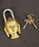 Bamboo Tree Jewels- Handmade Buddha Design Brass Lock Gold & Black