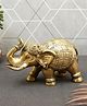 Bamboo Tree Jewels- Big Elephant Vintage Design Brass Table Top Gold & Black