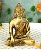 Bamboo Tree Jewels- Buddha Sitting Medium Size A Brass Idol Gold & Black