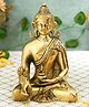 Bamboo Tree Jewels- Buddha Sitting Medium Size C Brass Idol Gold & Black
