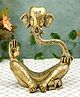 Bamboo Tree Jewels- Ganesha 3D Design Medium Brass Idol Gold & Black