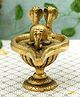 Bamboo Tree Jewels- Snake Shivling Brass Idol Gold & Black