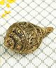 Bamboo Tree Jewels- Ganesha Carved Brass Shank Gold & Black