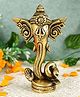 Bamboo Tree Jewels- Ganesh 3D Face Brass Idol Gold & Black