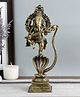 Bamboo Tree Jewels- Ganesh On Snake Decorative Brass Figurine Gold & Black