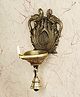 Bamboo Tree Jewels- Bird Design Wall Hanging Diya with Bell Gold & Black