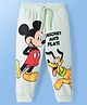 Babyoye Disney Terry Knit Full Length Mickey Mouse Printed Lounge Pant - Mint